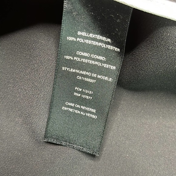 ALICE & OLIVIA Maya Colorblock Racerback Black White Deep V Sleeveless Dress - Picture 7 of 12